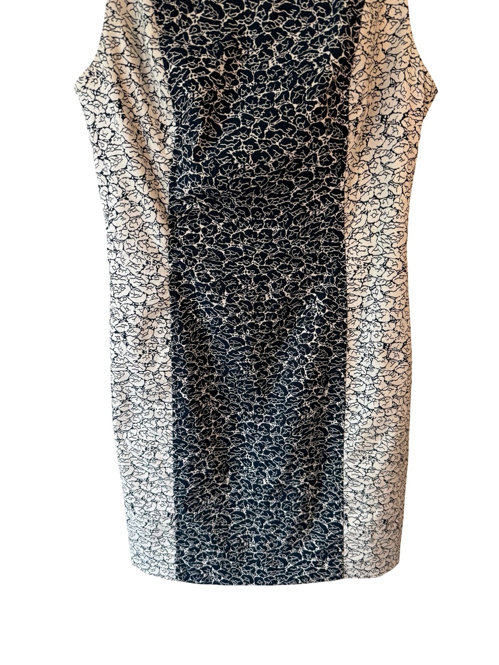 Kenzo Paris Navy & Cream Panelled Sheath Dress Size FR 38 US 6 Luxury Cocktail - Picture 11 of 13